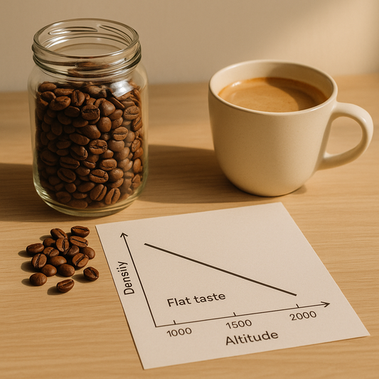 Altitud y Densidad del Grano: Claves para Evitar un Café Plano
